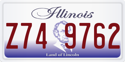 IL license plate Z749762