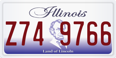 IL license plate Z749766
