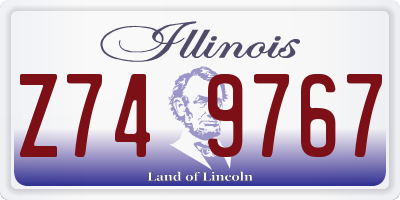 IL license plate Z749767