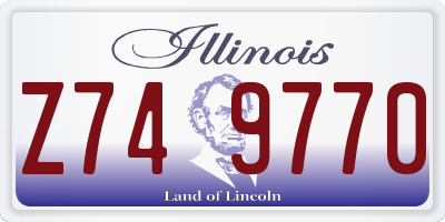 IL license plate Z749770