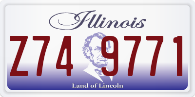 IL license plate Z749771