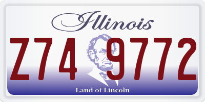 IL license plate Z749772