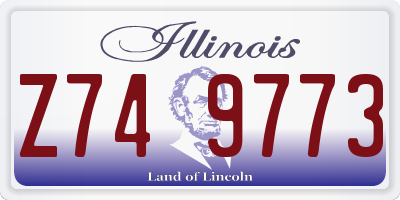 IL license plate Z749773