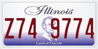 IL license plate Z749774