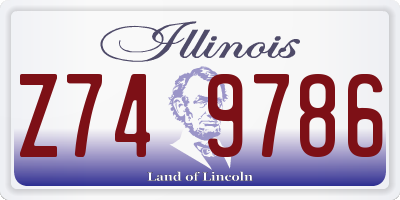 IL license plate Z749786