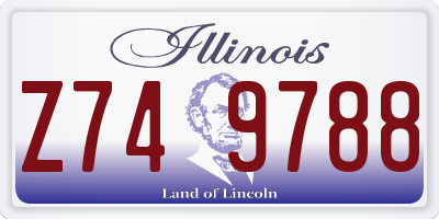 IL license plate Z749788