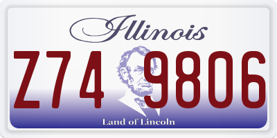 IL license plate Z749806