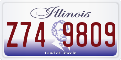 IL license plate Z749809