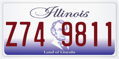 IL license plate Z749811