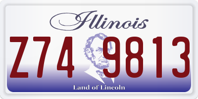 IL license plate Z749813