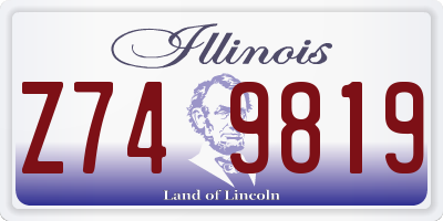 IL license plate Z749819