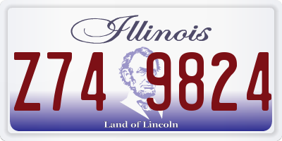 IL license plate Z749824