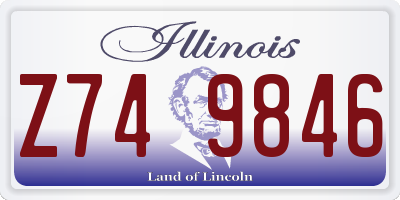 IL license plate Z749846