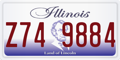 IL license plate Z749884