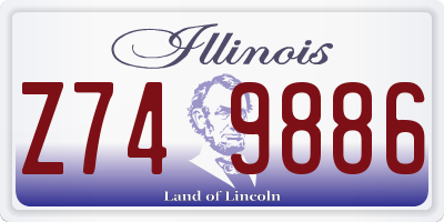 IL license plate Z749886
