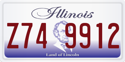 IL license plate Z749912