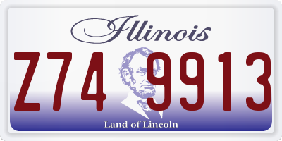 IL license plate Z749913
