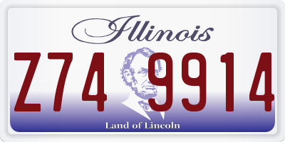 IL license plate Z749914
