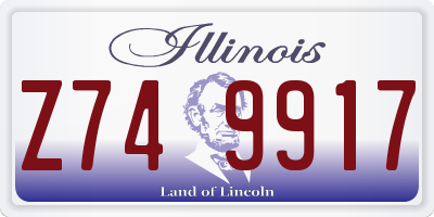 IL license plate Z749917