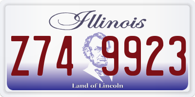 IL license plate Z749923