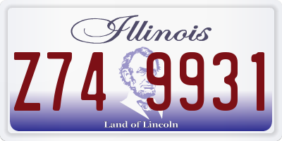 IL license plate Z749931