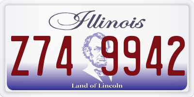 IL license plate Z749942