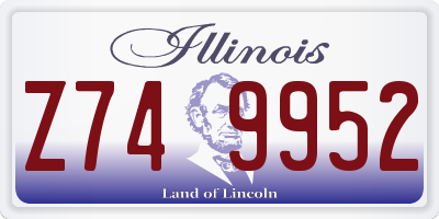 IL license plate Z749952
