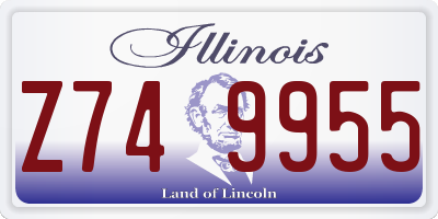 IL license plate Z749955