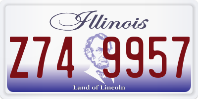 IL license plate Z749957