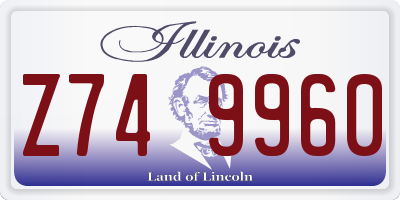 IL license plate Z749960
