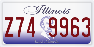 IL license plate Z749963