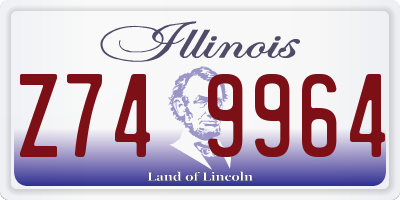 IL license plate Z749964