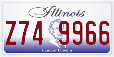 IL license plate Z749966