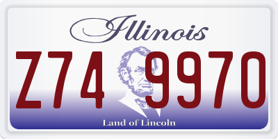 IL license plate Z749970