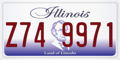 IL license plate Z749971