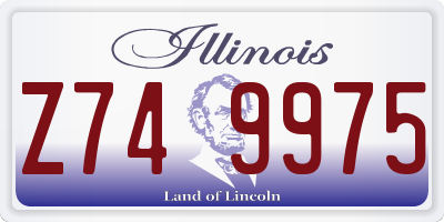 IL license plate Z749975