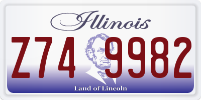 IL license plate Z749982