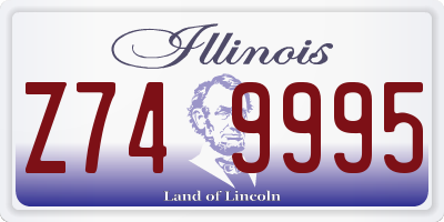 IL license plate Z749995