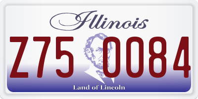 IL license plate Z750084