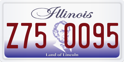 IL license plate Z750095
