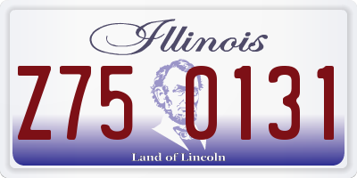 IL license plate Z750131
