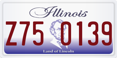 IL license plate Z750139