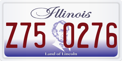 IL license plate Z750276