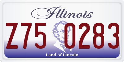 IL license plate Z750283