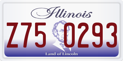 IL license plate Z750293