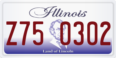 IL license plate Z750302