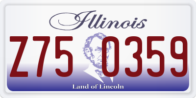 IL license plate Z750359