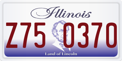 IL license plate Z750370