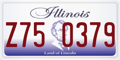 IL license plate Z750379