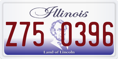 IL license plate Z750396